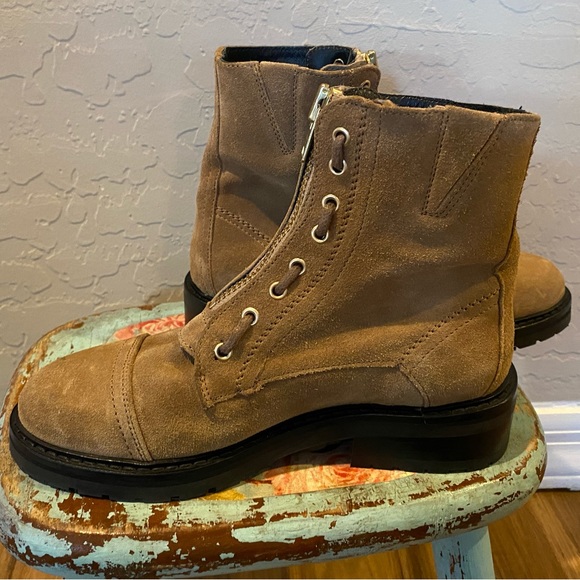 AllSaints Ariel Top Zip Suede Boot in size 36 - Picture 5 of 15